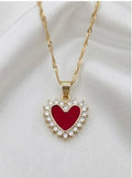 Collares de Corazón Rojo